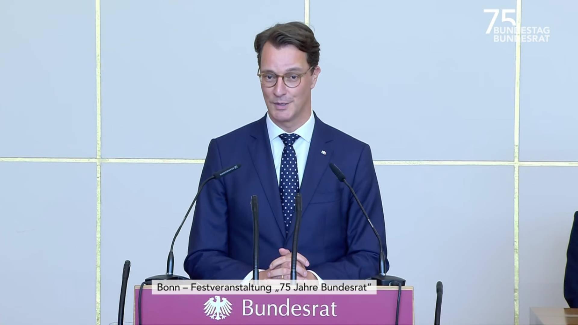 Wüst beim Festakt 75 Jahre Bundesrat