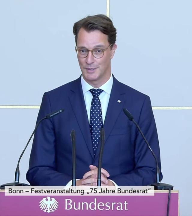 Wüst beim Festakt 75 Jahre Bundesrat