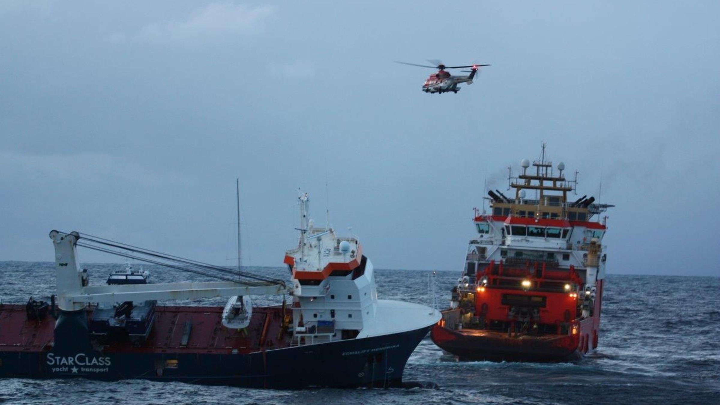 Bergung des Frachters «Eemslift Hendrika».
