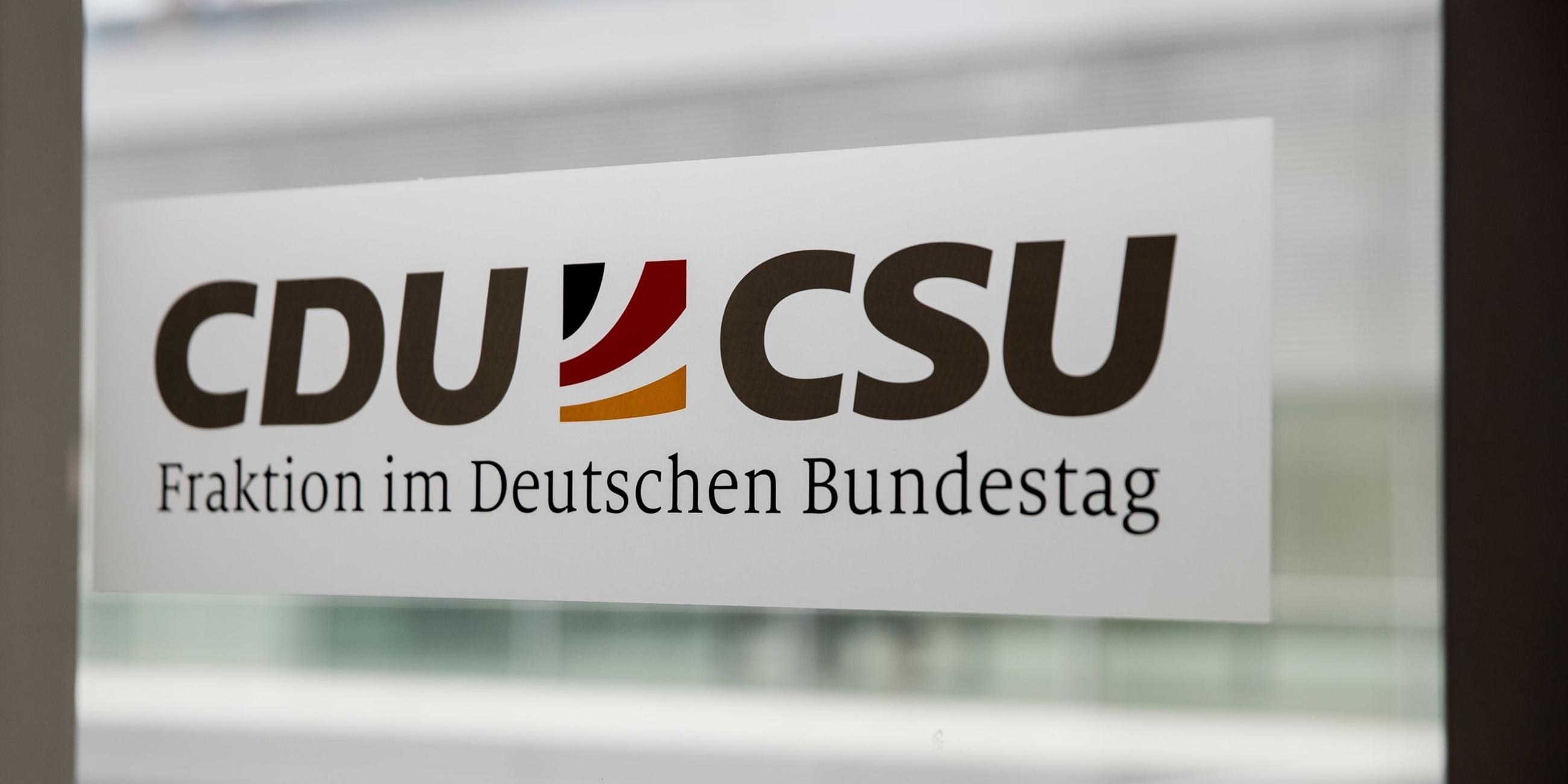 Das gemeinsame Logo der CDU/CSU-Fraktion im Bundestag.