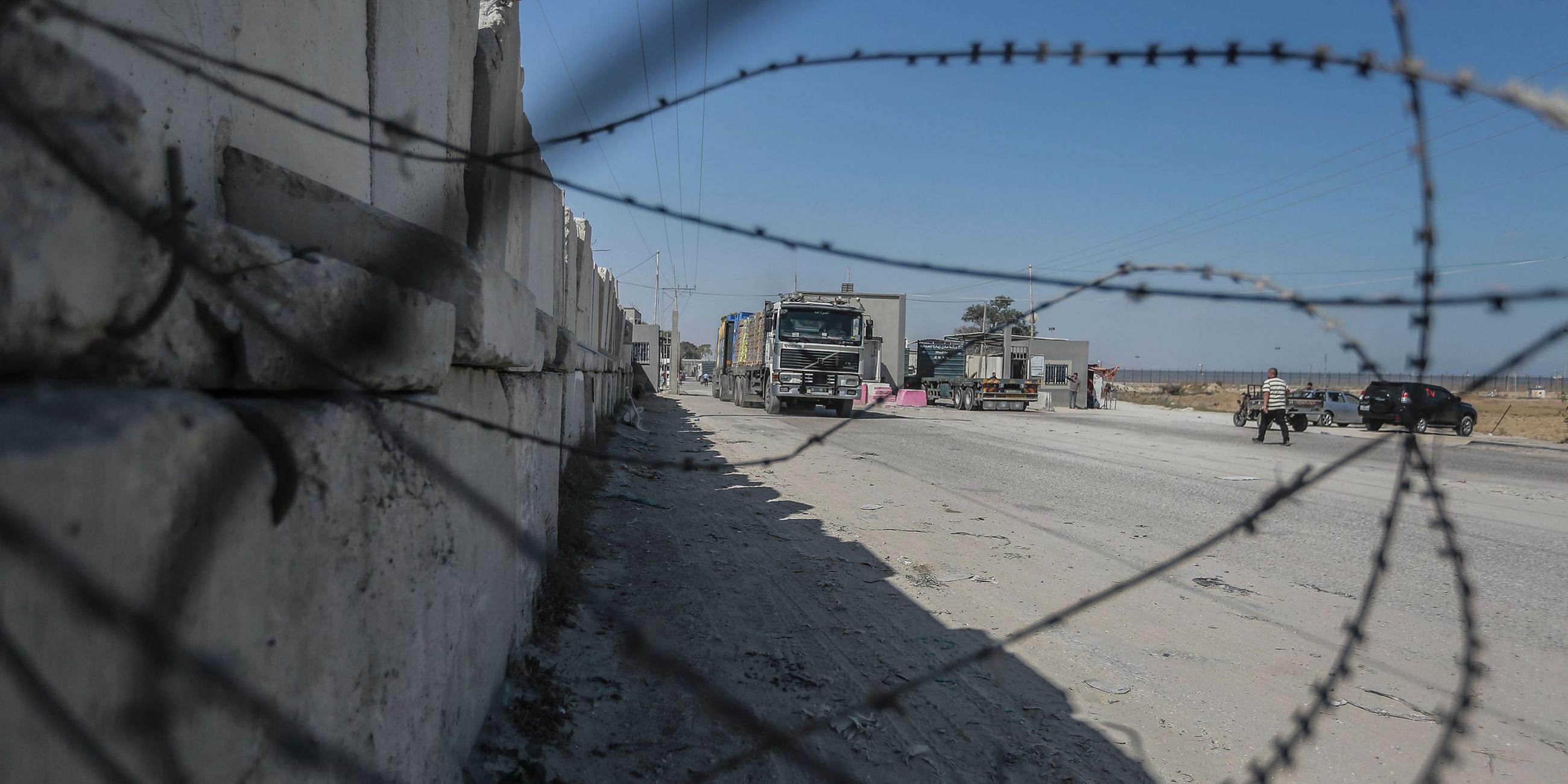 Der Grenzübergang Kerem Schalom in Rafah. Archivbild