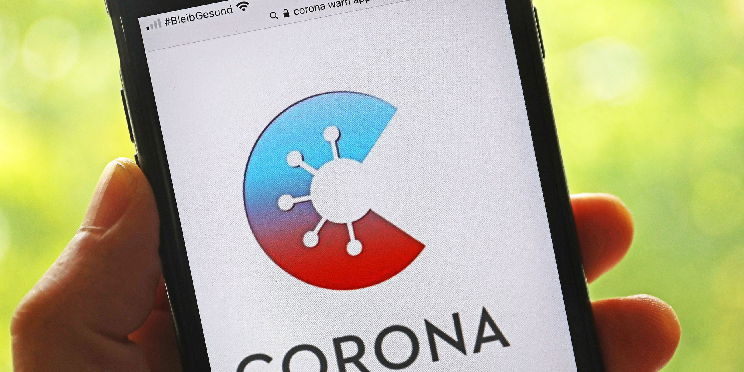 Die Corona-Warn-App auf einem Smartphone.