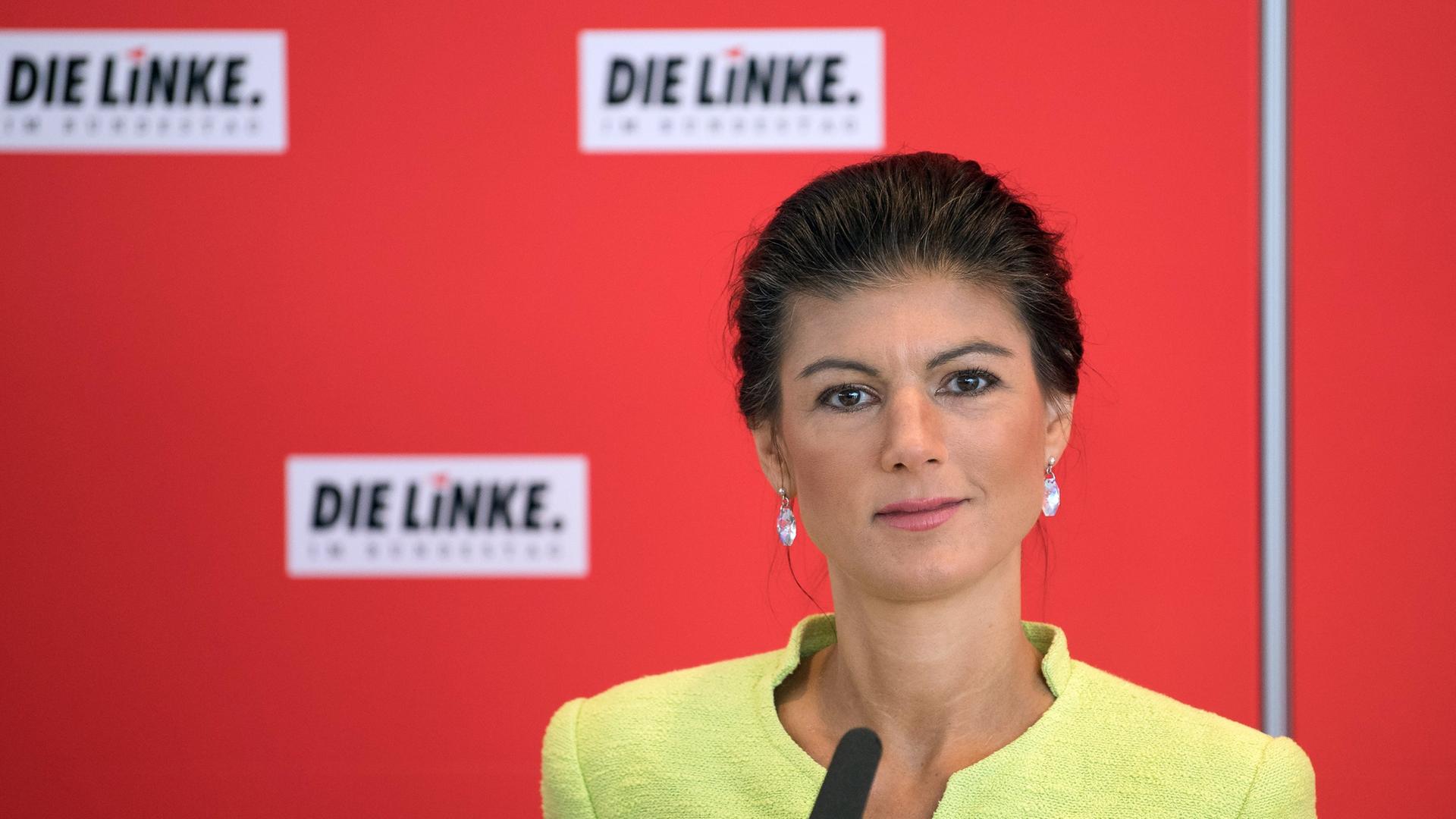 Die Linken-Fraktionsvorsitzende Sahra Wagenknecht. Archivbild