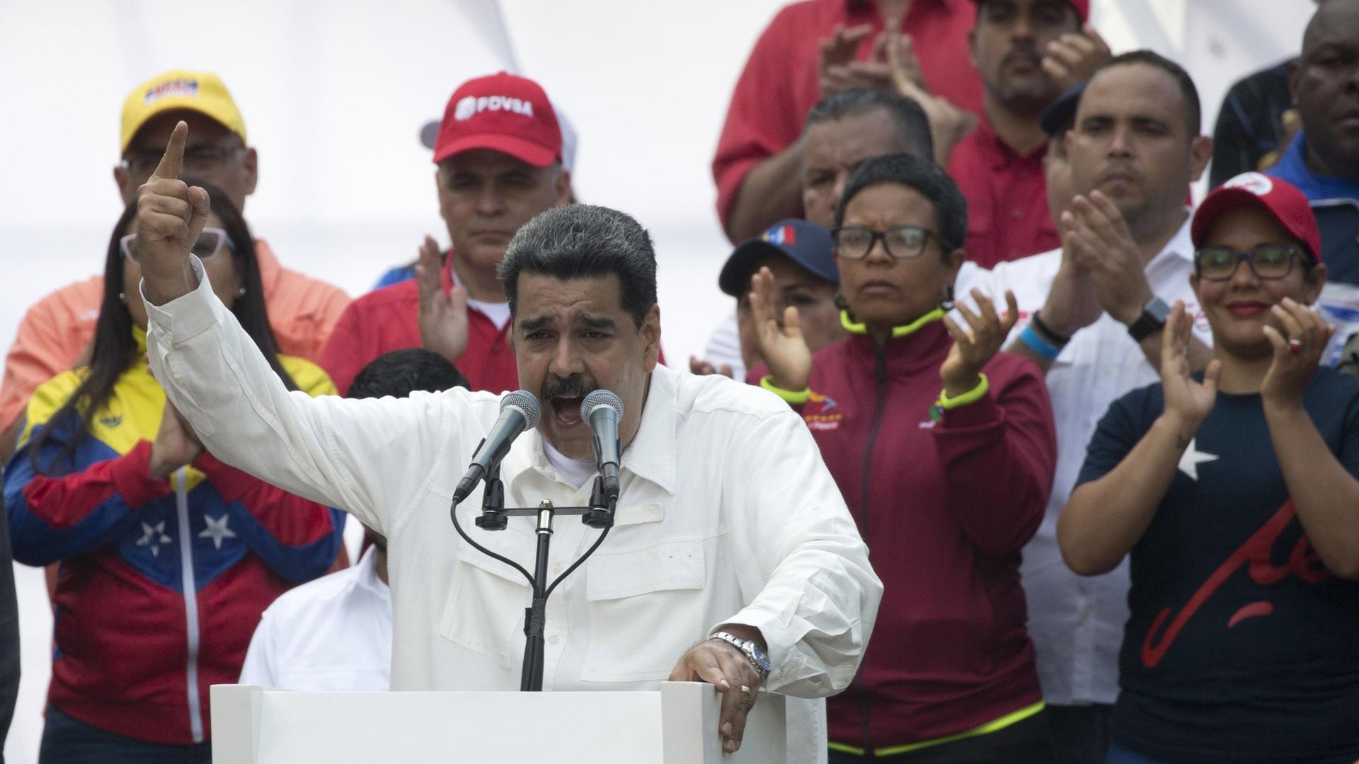 Die USA erhöhen den Druck auf Nicolas Maduro. Archivbild.