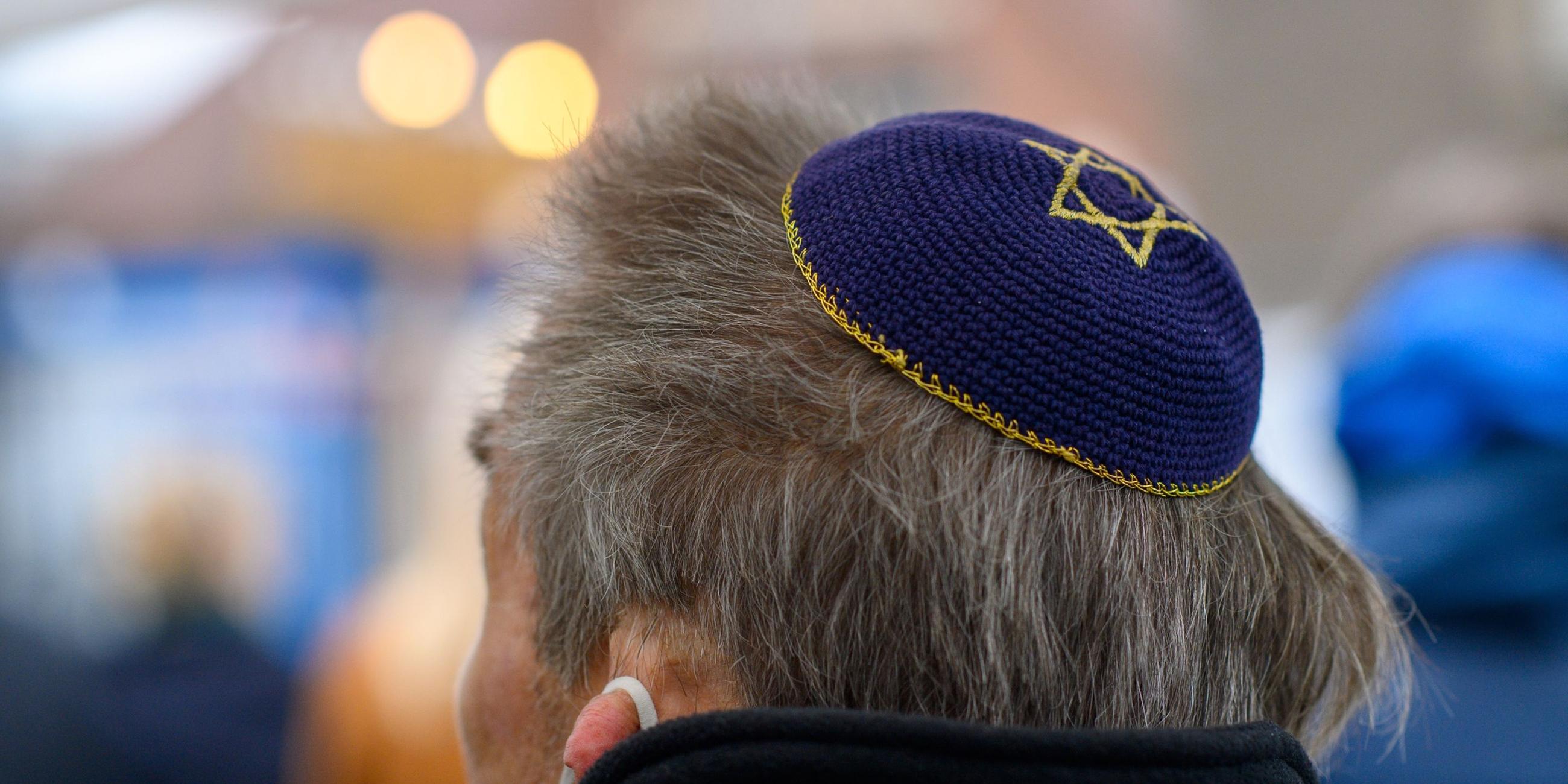 Ein Mann mit einer Kippa. Symbolbild.