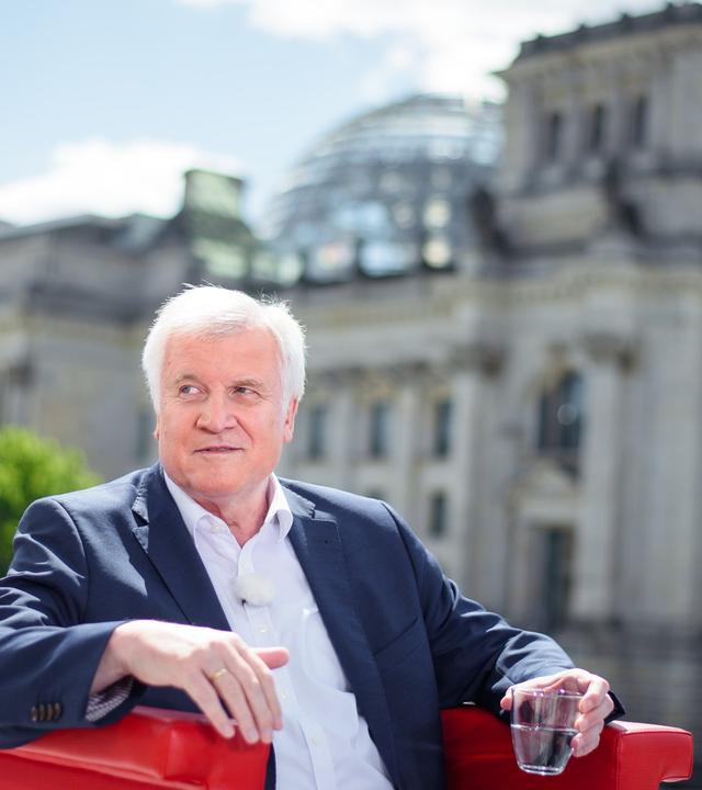Horst Seehofer (CSU) im ZDF-Sommerinterview. Archivbild