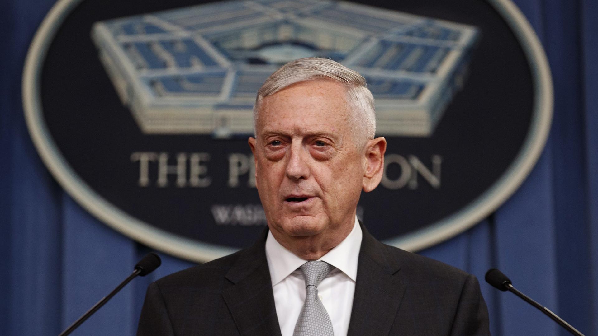 James Mattis im Pentagon. Archivbild