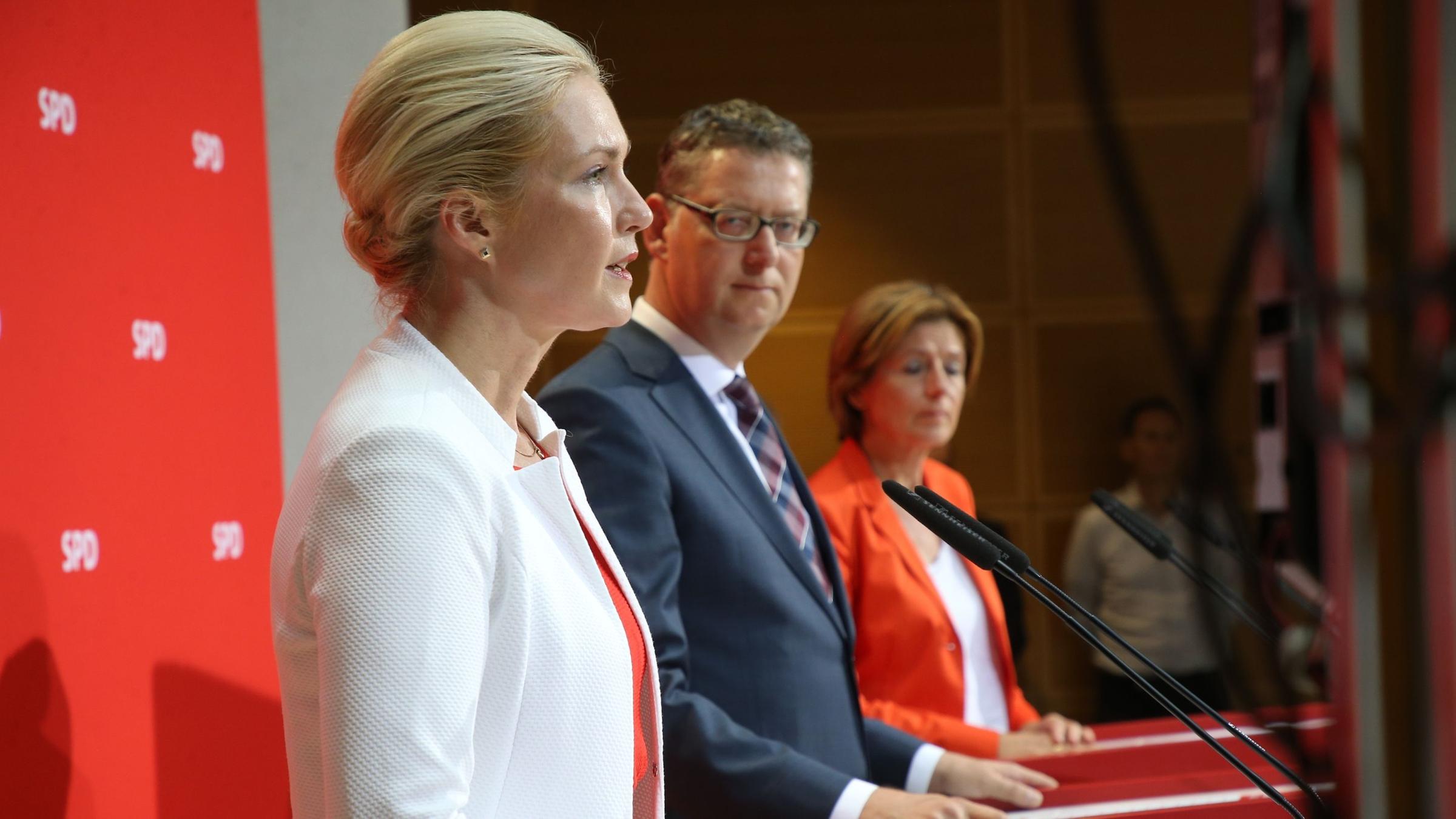 Manuela Schwesig, kommissarische Parteivorsitzende der SPD.