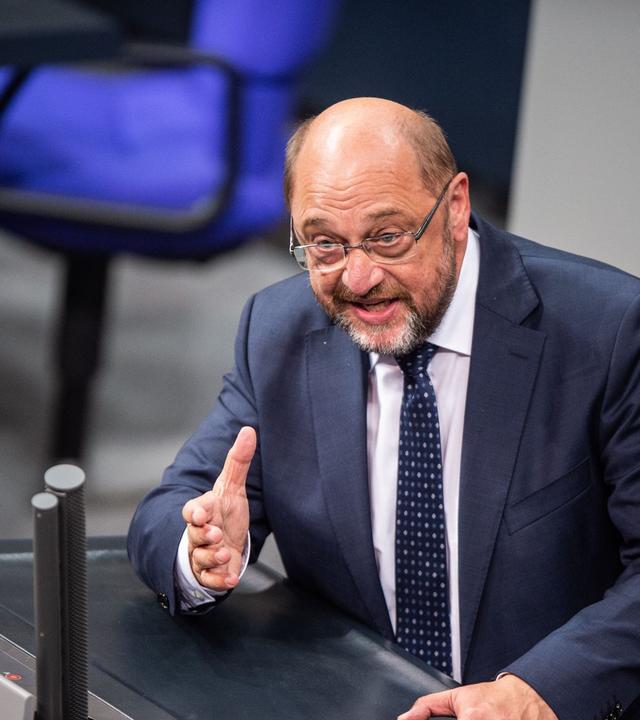 Martin Schulz (SPD) im Bundestag.