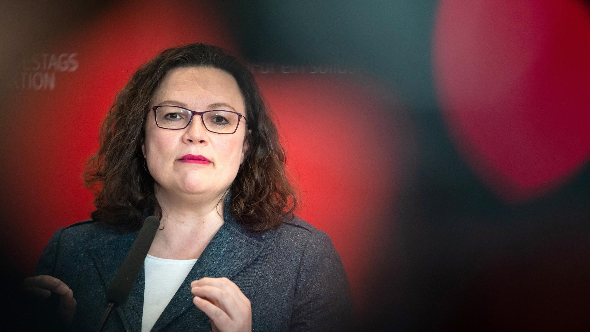 Nahles will beim Waffenexport nach Riad nicht einlenken.