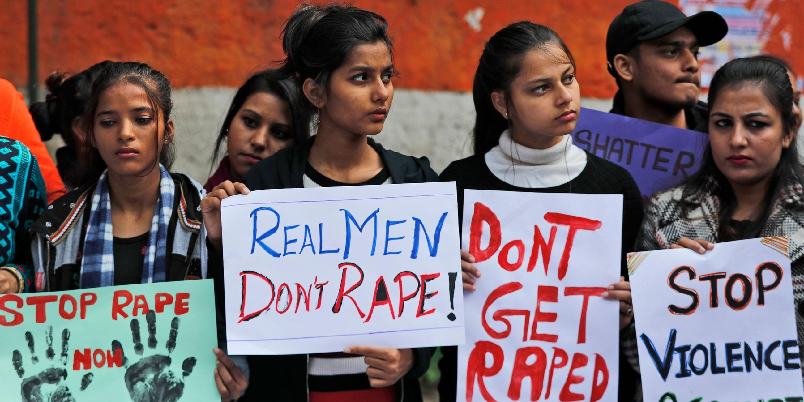 Proteste gegen Vergewaltigungen in Indien. Archivbild