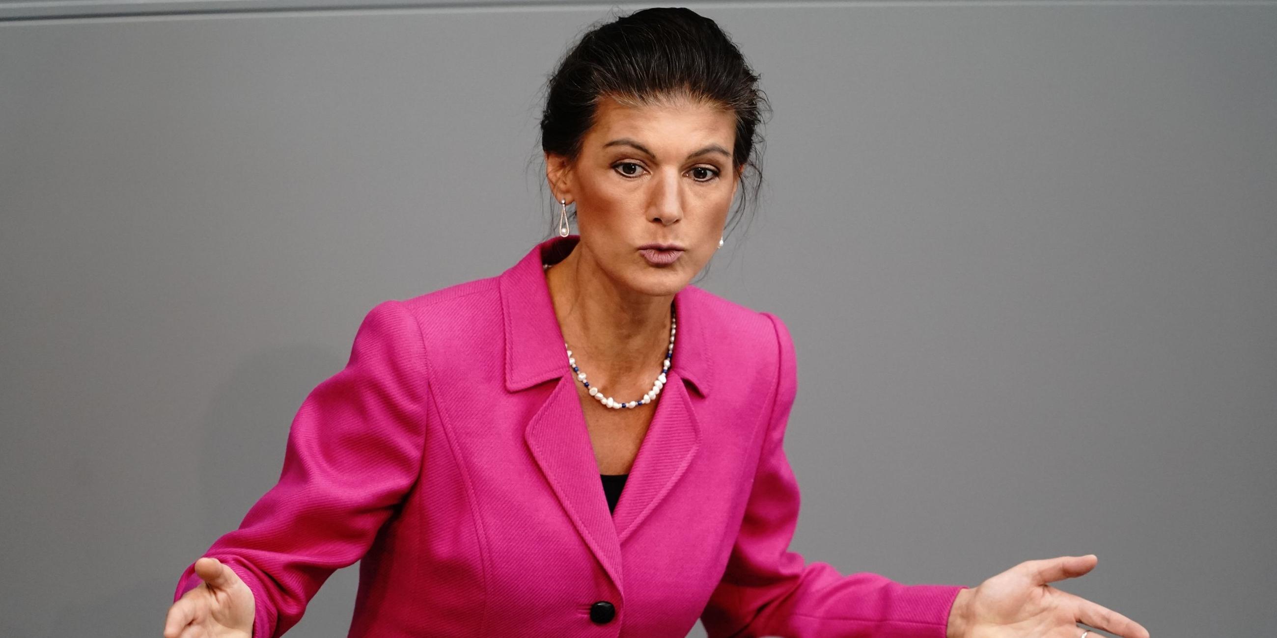 Sahra Wagenknecht (Linke) im Bundestag (Archiv)