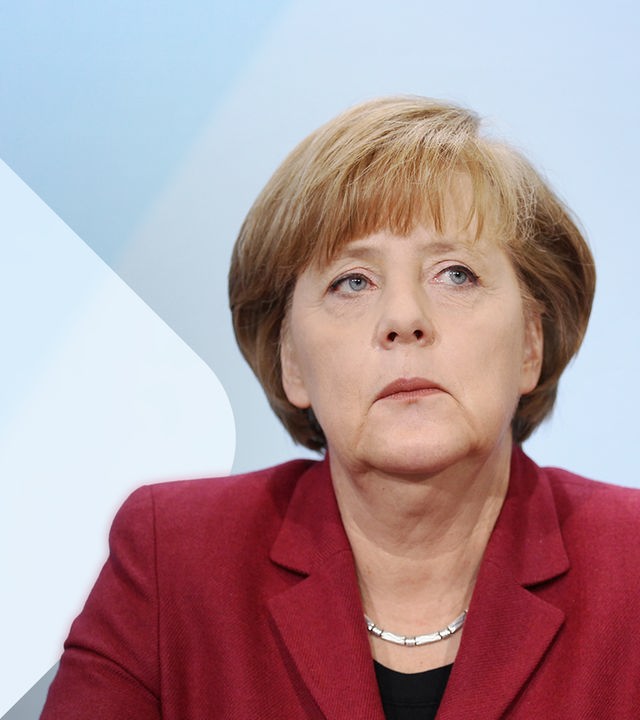 Angela Merkel im Porträt. 