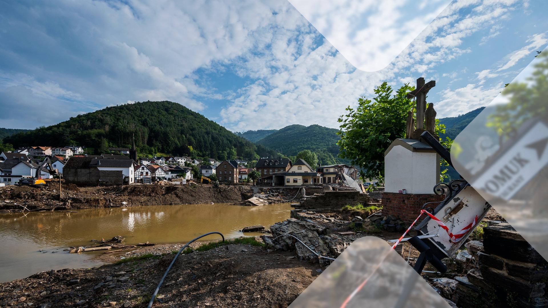 Rech nach der Flut im Ahrtal 2021
