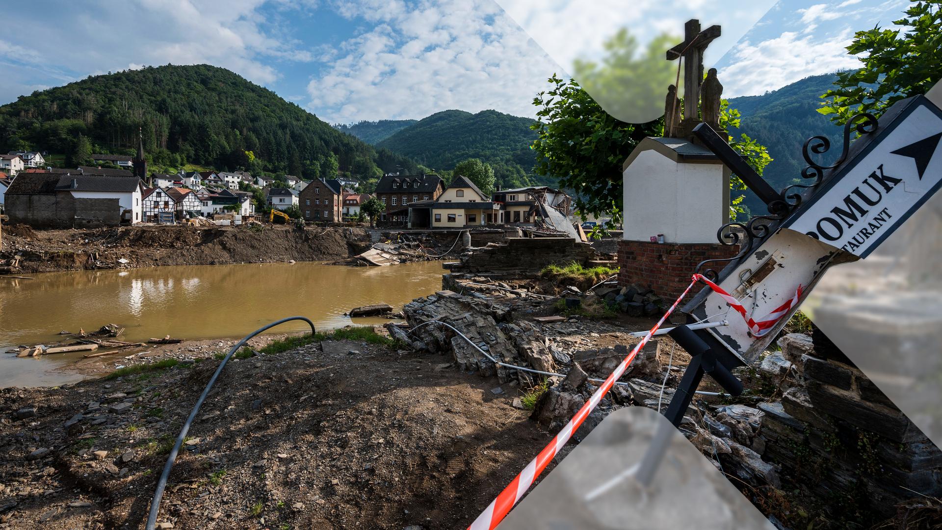 Rech nach der Flut im Ahrtal 2021