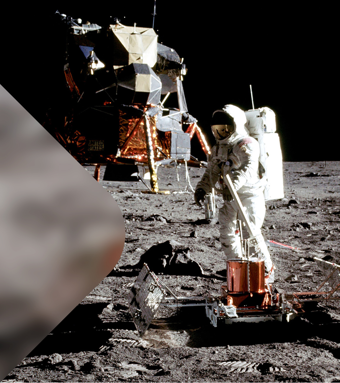 Astronaut auf dem Mond 