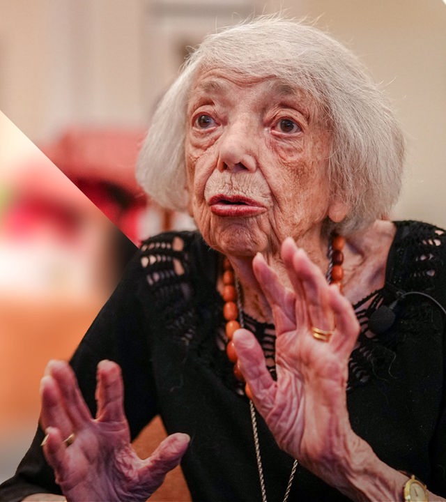 Margot Friedländer in ihrer Wohnung, Januar 2025 