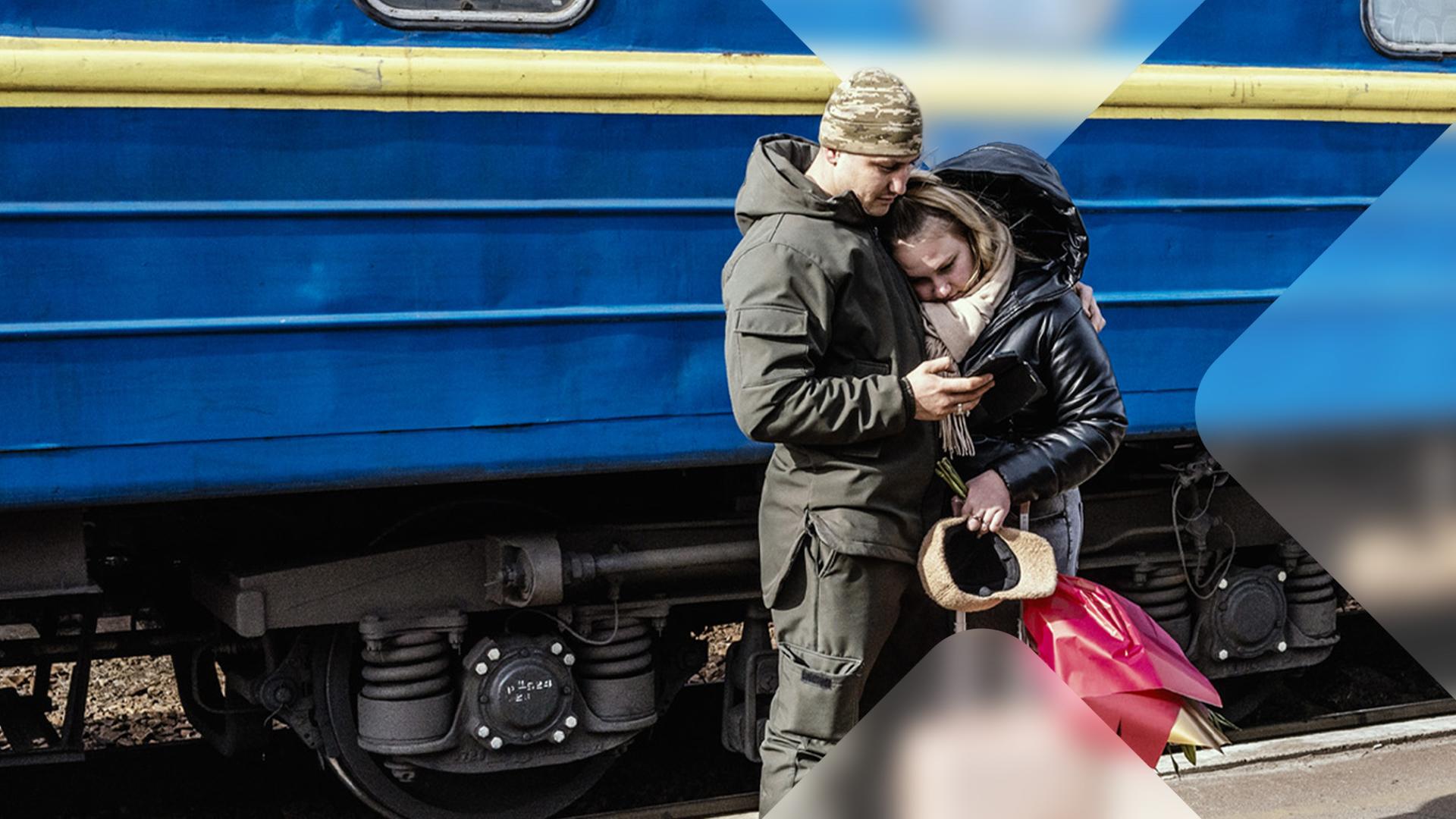 Ukrainisches Paar trennt sich wegen des Krieges 