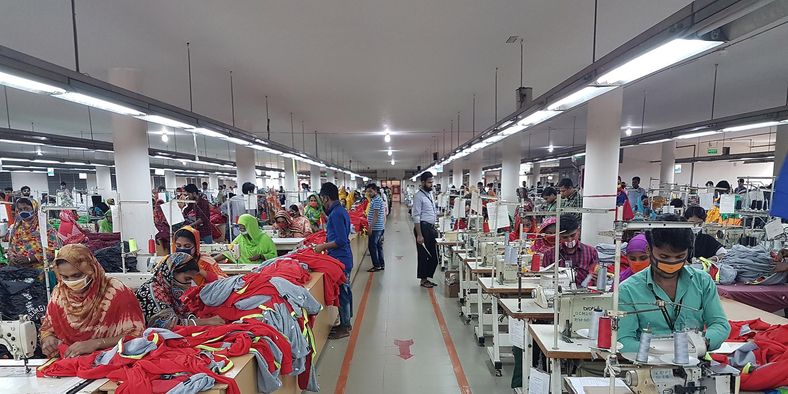 Archiv: Textilfabrik in Bangladesch, aufgenommen am 10.04.2018