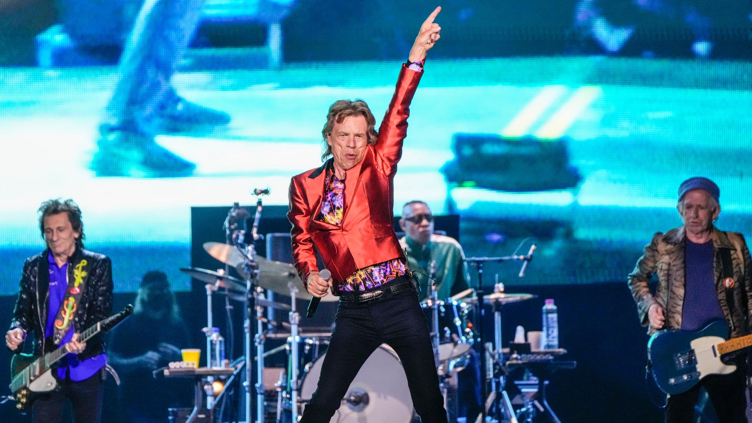 The Rolling Stones bei ihrem Konzert am 01.06.2022 in Madrid