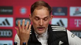 L'entraîneur du Bayern Thomas Tuchel lors de la conférence de presse après le match contre Dortmund le 30 mars 2024.