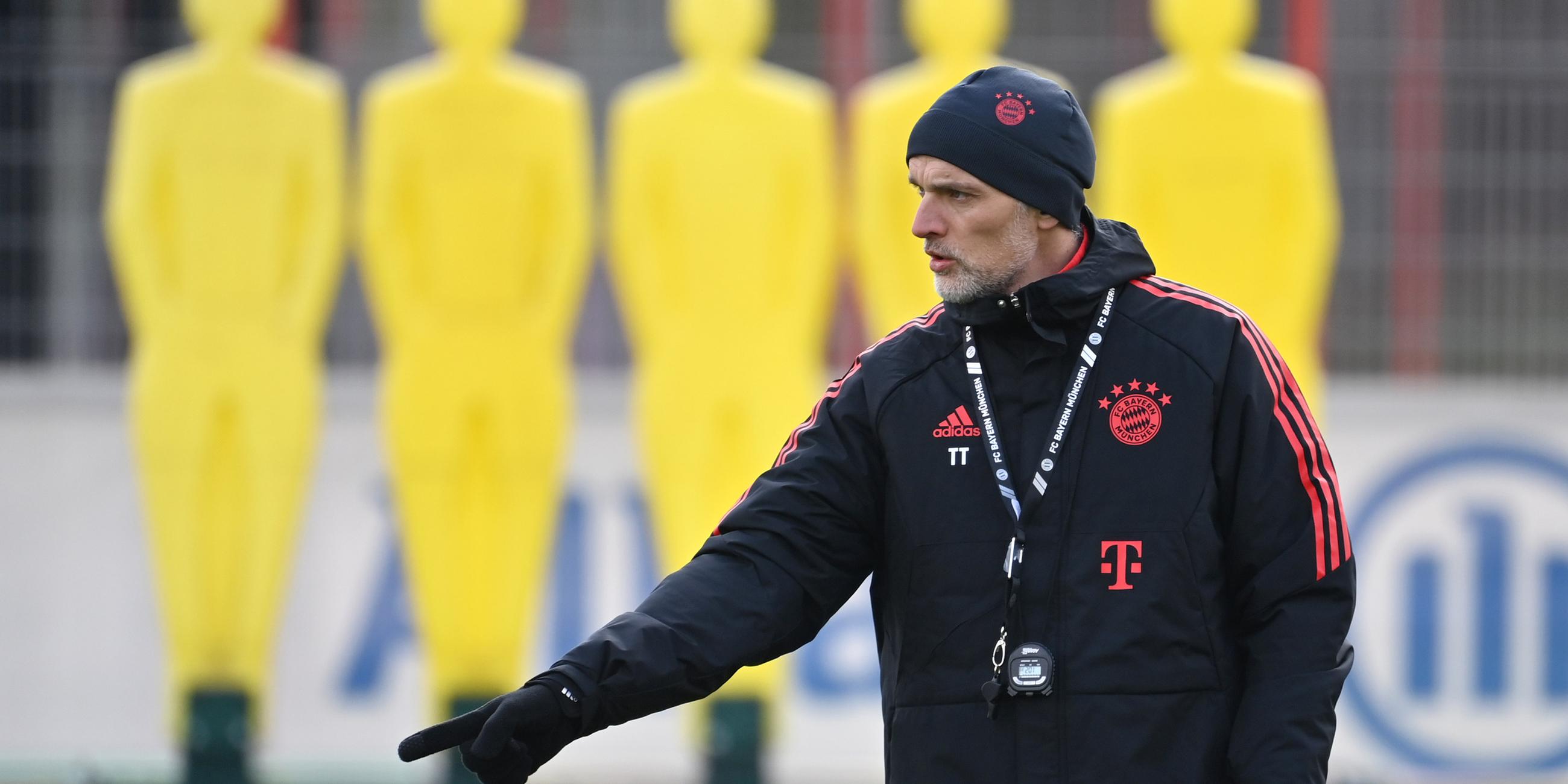 Thomas Tuchel leitet das Training beim FC Bayern