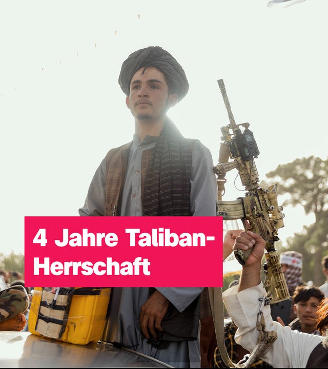 Feiernde Talibankämpfer