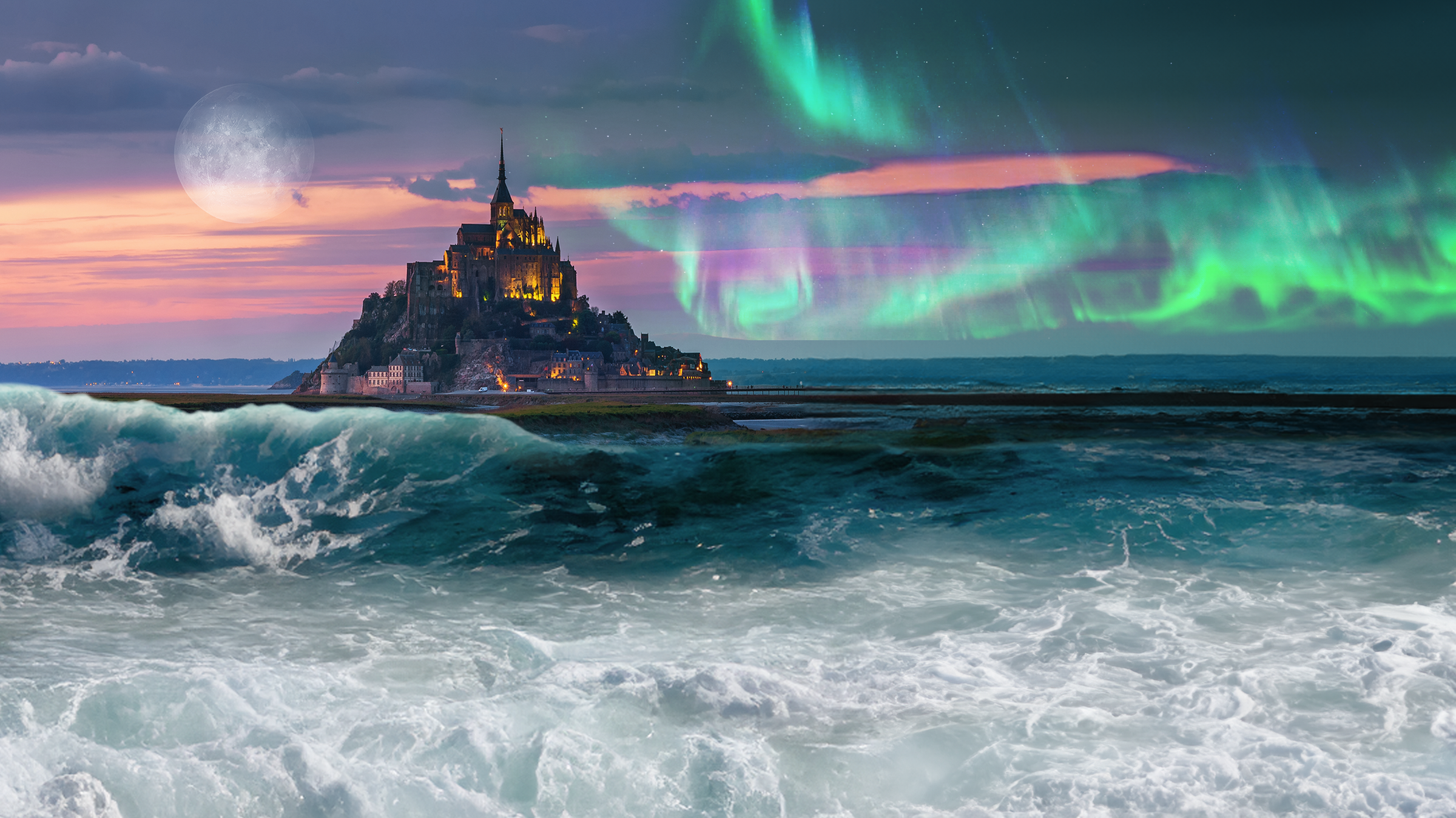 Collage mit Mont St. Michel