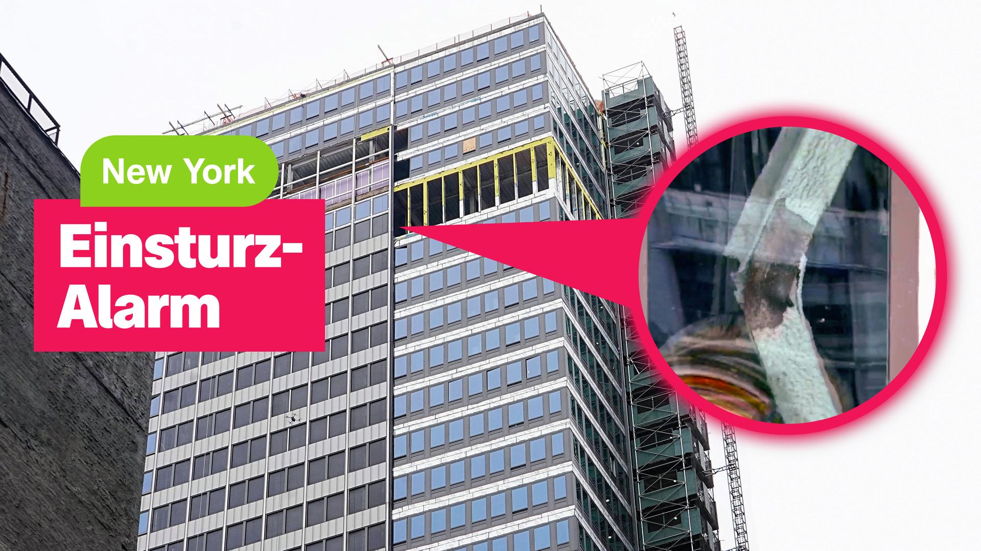 Hochhaus in New York wackelt. Einsturz-Alarm!