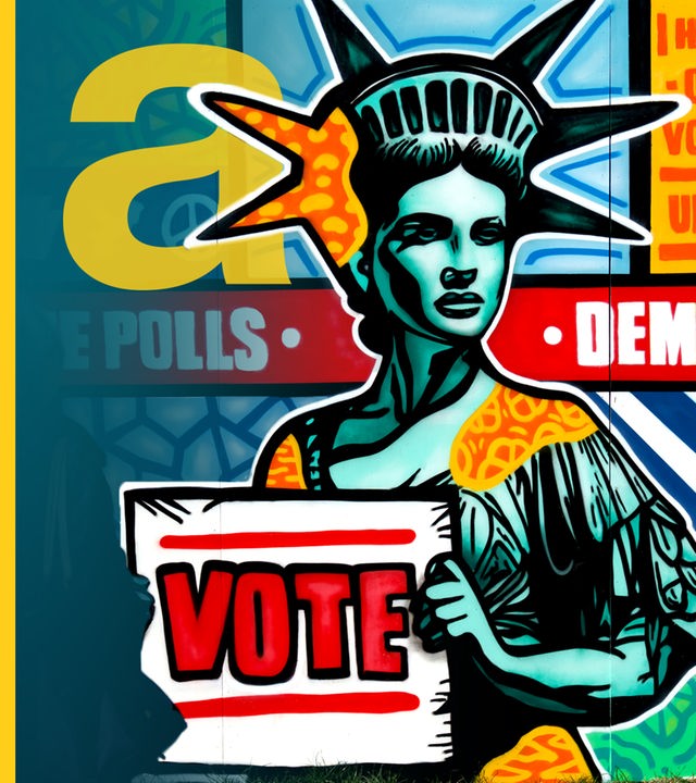 Graffitti der Freiheitsstatue