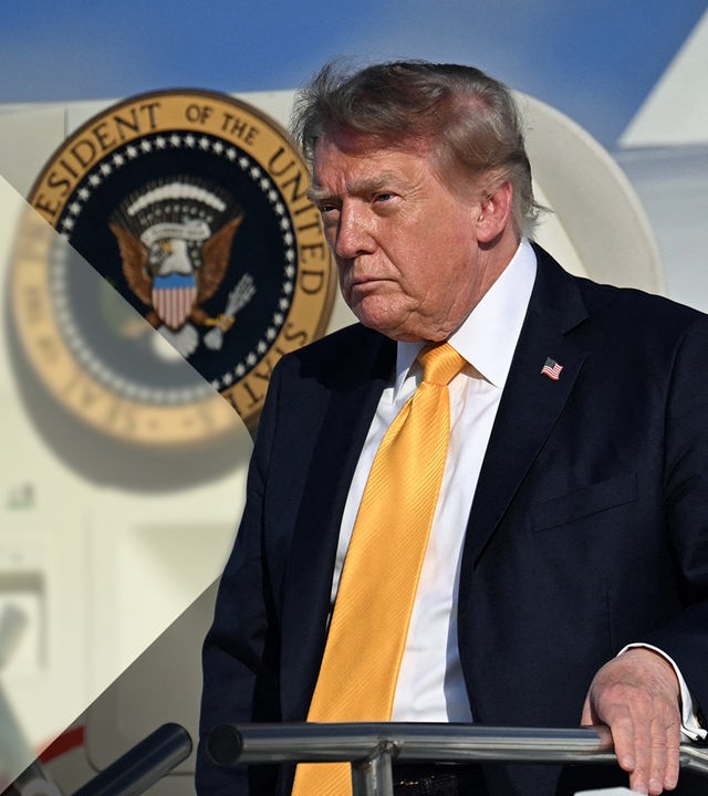 Donald Trump verlässt die Air Force One.