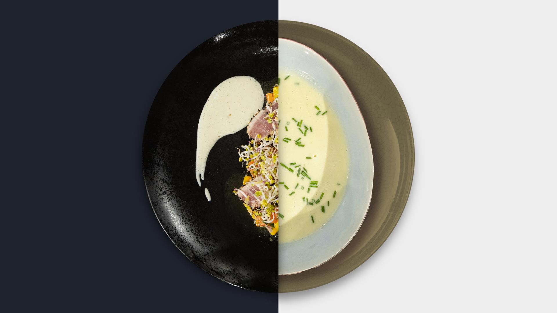 Thunfischfilet vs. Kartoffel-Wasabi-Suppe