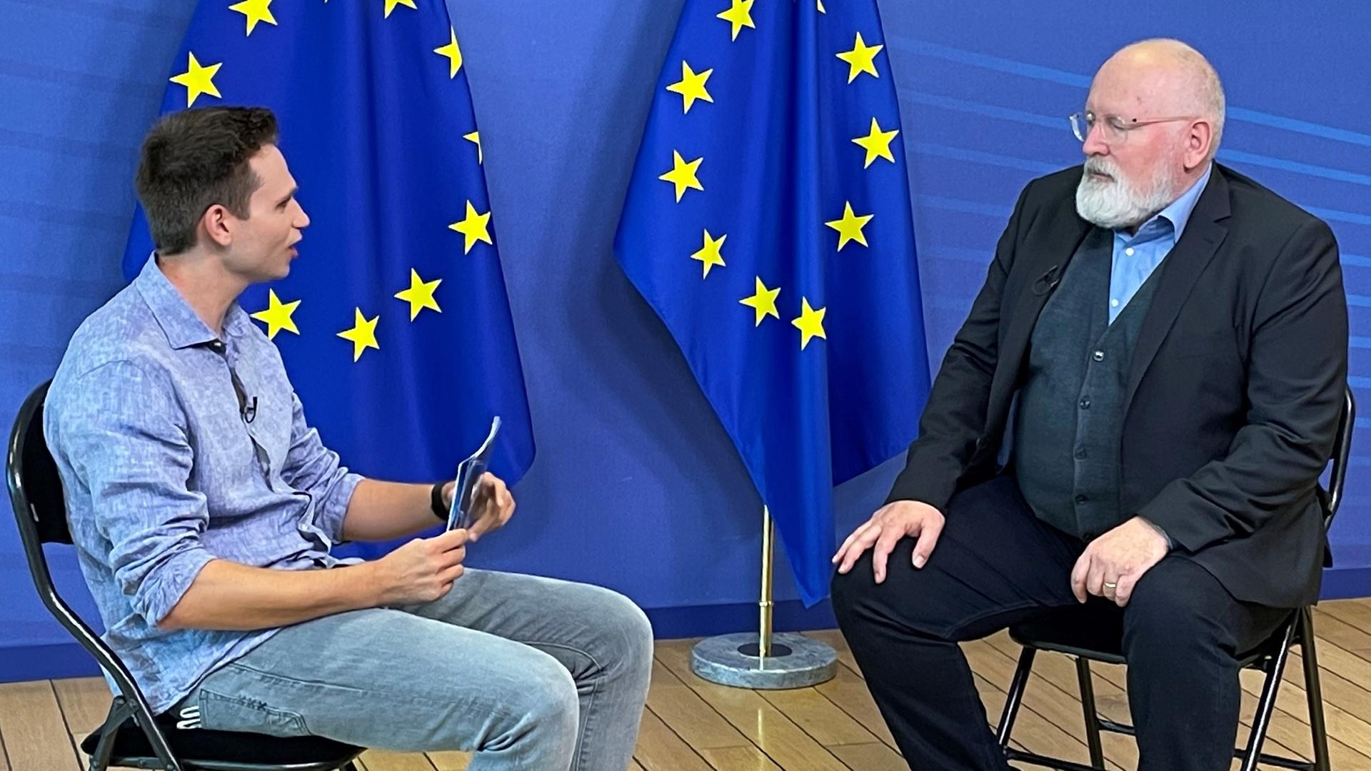 Fabian Köster trifft Frans Timmermans