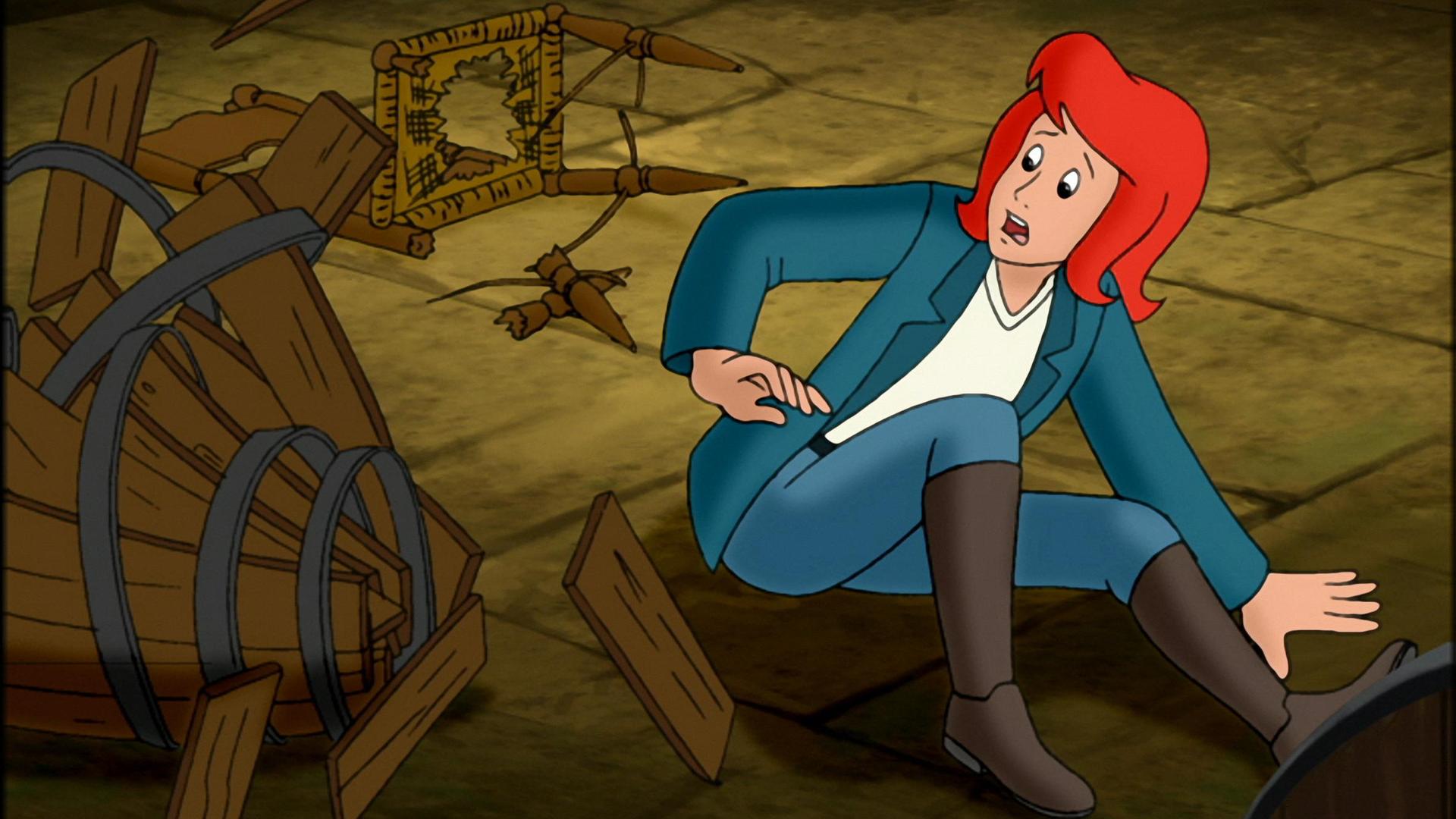 Tina sitzt gefesselt im Unterschlupf der Diebe.