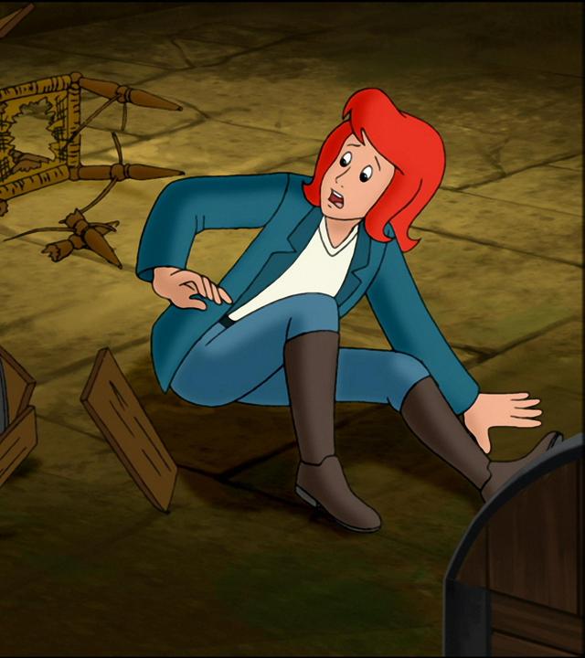 Tina sitzt gefesselt im Unterschlupf der Diebe.