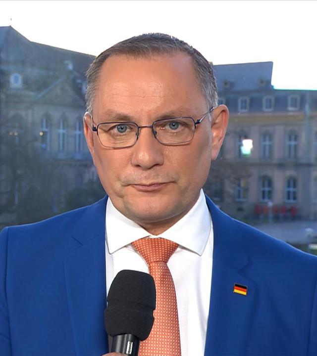 AfD-Vorsitzender Tino Chrupalla mit einer Reaktion zur Landtagswahl in Baden-Württemberg.