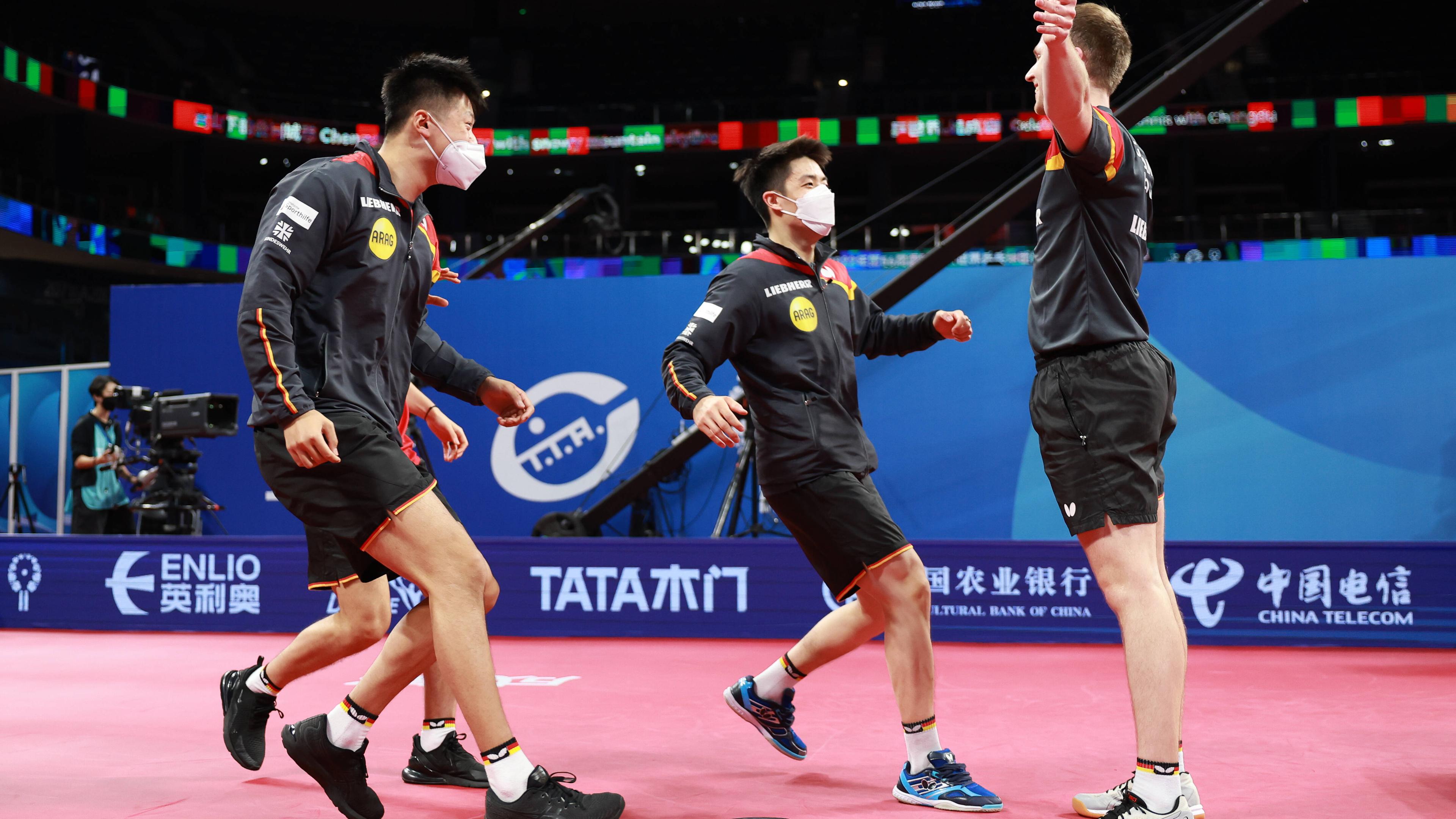 Tischtennis-WM in China Deutsches Männer-Team im Finale