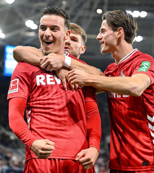 Said El Mala (1. FC Köln) jubelt.