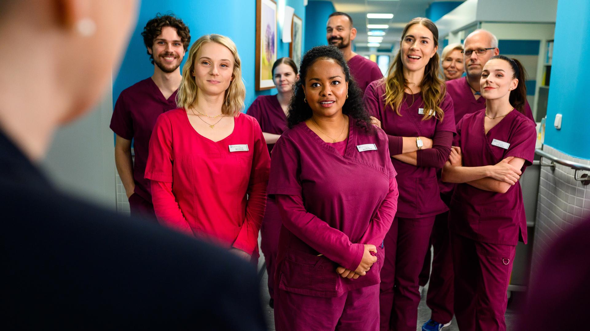 Die Belegschaft auf Station