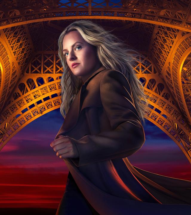 Imogen Salter schaut in die Kamera. Im Hintergrund sieht man den unteren Teil des Eiffelturms.