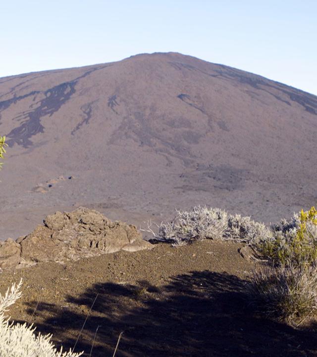 Der aktive Vulkan "Piton de la Fournaise
