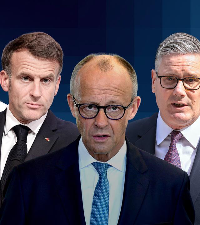 Die Staatsvertreter der E5-Nationen von 2025 nebeneinander
