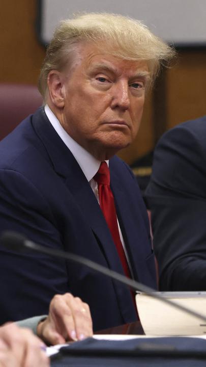 Donald Trump, ehemaliger Präsident der USA, am Gericht in New York, USA. 