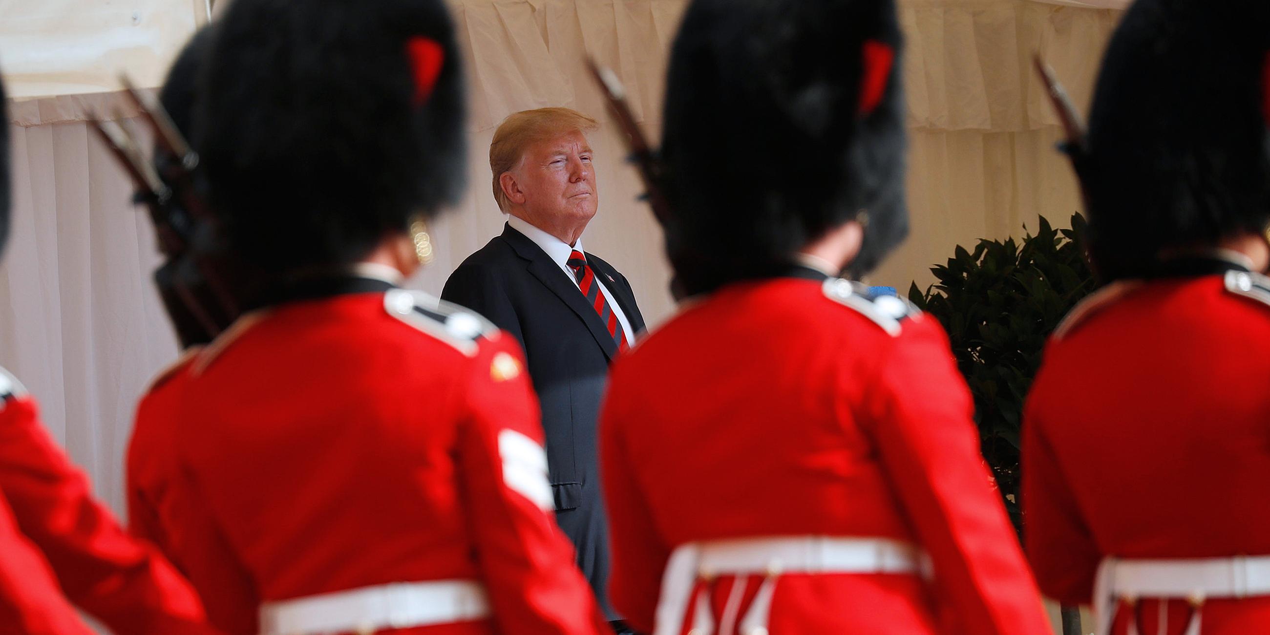Donald Trump zu Besuch bei Queen Elizabeth II, aufgenommen am 13.07.2018 in Windsor, England