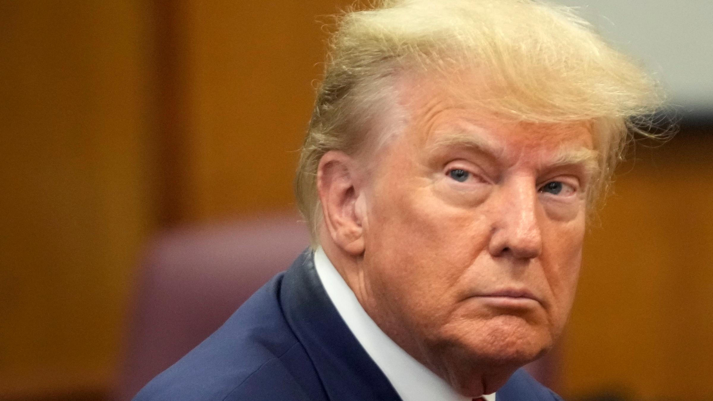Der ehemalige US-Präsident ist im Gericht in Manhattan.