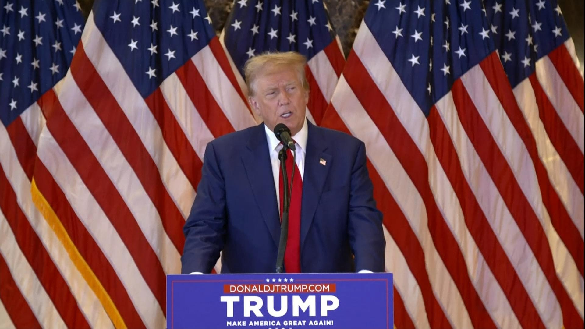 Donald Trump hält Pressekonferenz