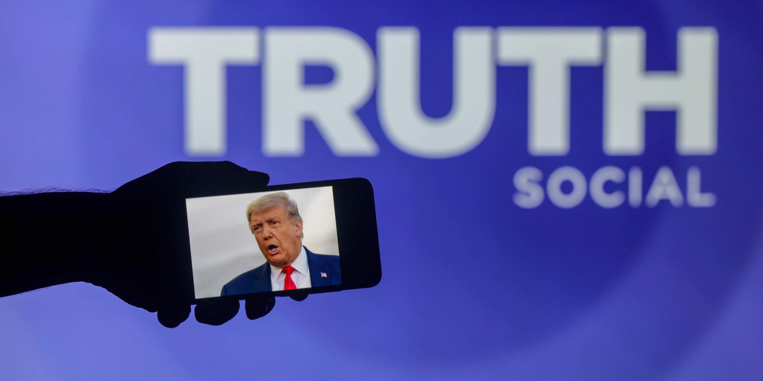 Symbolbild: Trumps Internetplattform "Truth Social" 