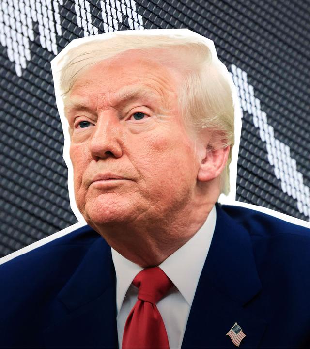 Donald Trump vor Börsenkurs.