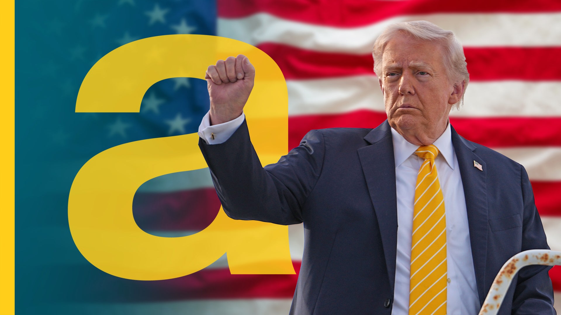 Donald Trump mit erhobener Faust