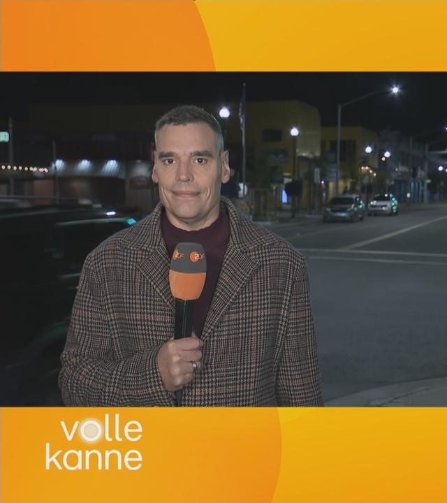 Armin Coerper und Nadine Krüger schauen im Splitscreen in die Kamera